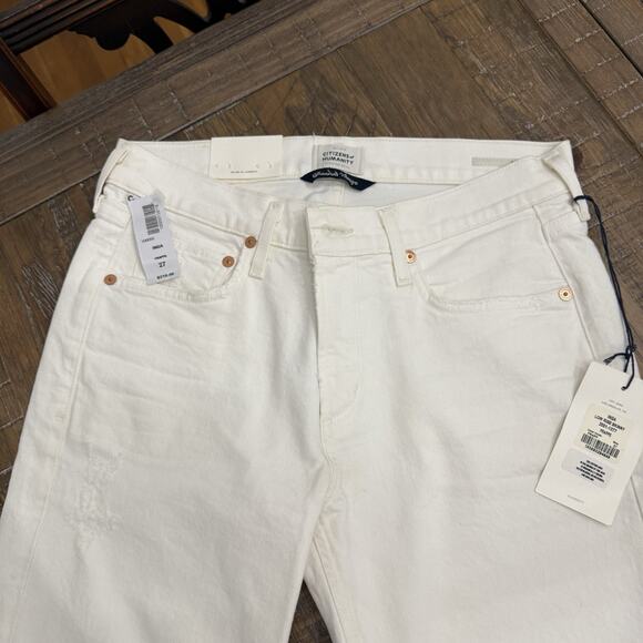 Citizens of Humanity Inga Slim Premium Denim jeans Women’s size 27 Cream - Picture 5 of 12